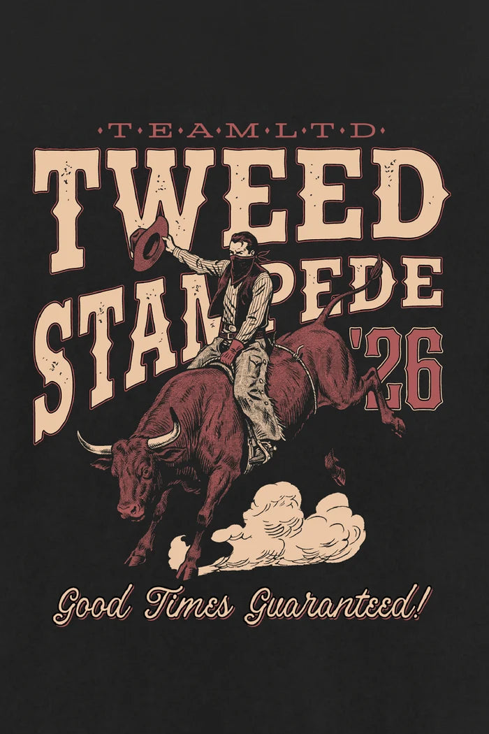 Tweed Stampede Tee - Black, alternate
