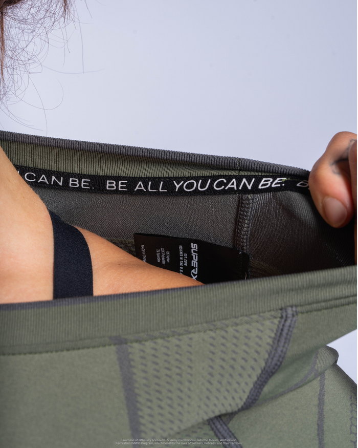 U.S. Army SX-013: WOMENS PT COMPRESSION LONG SLEEVE - Army Green
