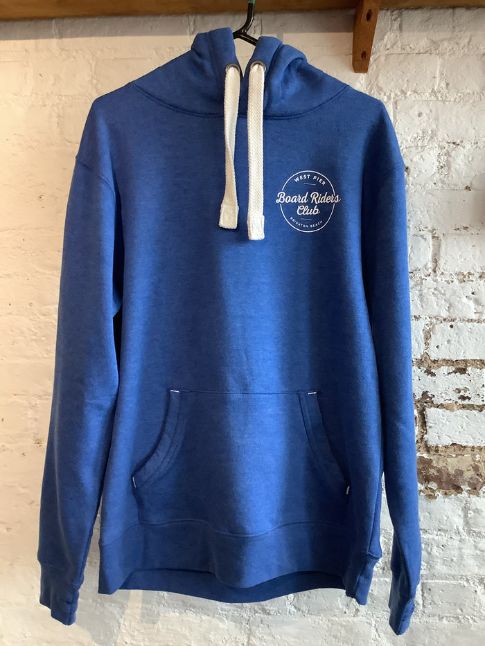 West Pier Hoodie - ‘West Pier - Boardriders Club’ Logo - Royal Melange