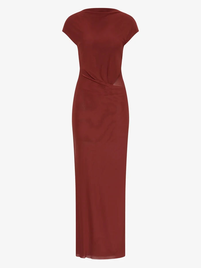 Willorin Layered Maxi Dress in Sangria