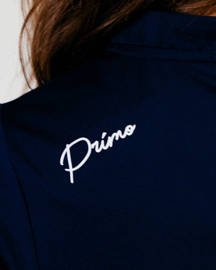 Women's Navy Cursive Blade Polo
