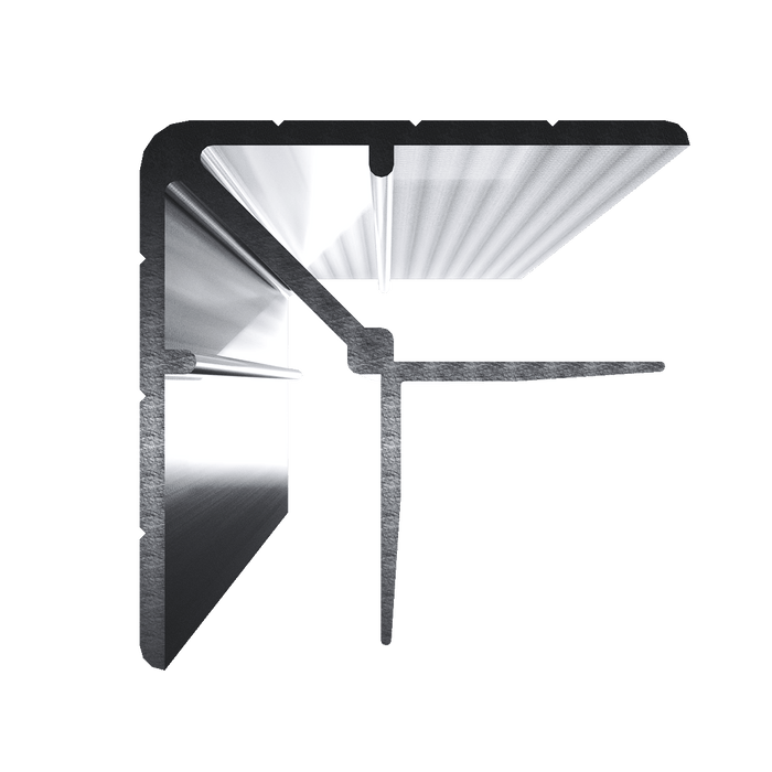 1/2-inch Aluminum Double Angle Extrusion, 10 Feet Length