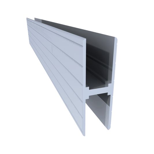 1/2-inch Aluminum H Channel Extrusion, 10 Feet Length
