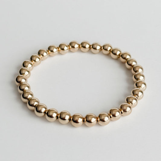 14k Gold Filled Bracelet | Waterproof | 6mm
