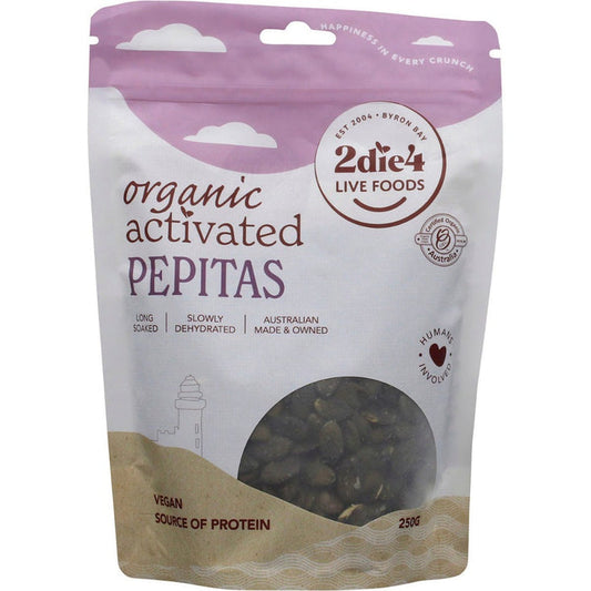 2DIE4 LIVE FOODS Activated Organic Pepitas 250g - L'Organic