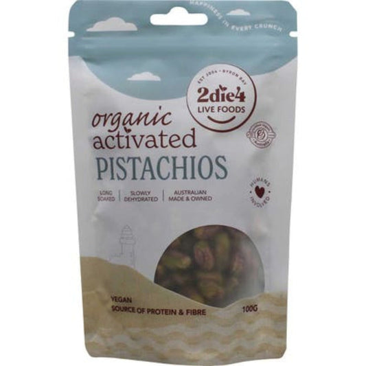 2DIE4 LIVE FOODS Activated Organic Pistachios 100g - L'Organic