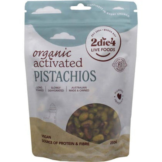 2DIE4 LIVE FOODS Activated Organic Pistachios 250g - L'Organic
