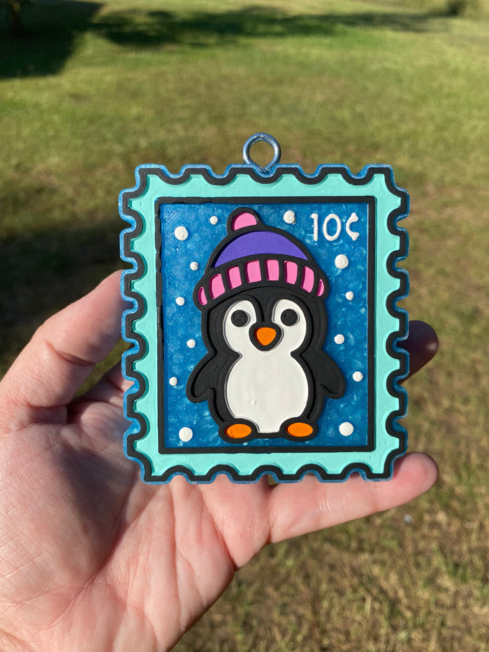 Penguin Stamp Freshie