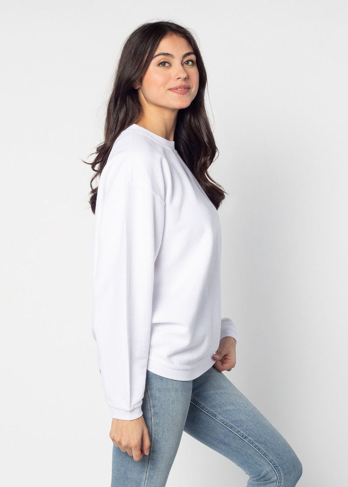 Alabama Crimson Tide Women's Clubhouse Original Corded Crew in White