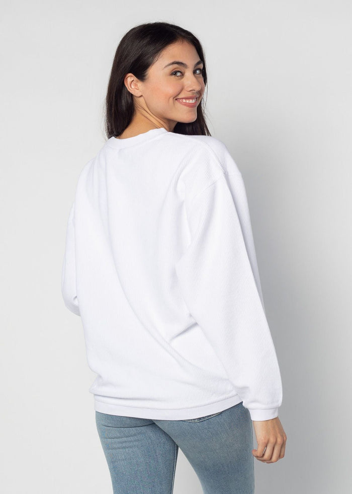 Alabama Crimson Tide Women's Clubhouse Original Corded Crew in White