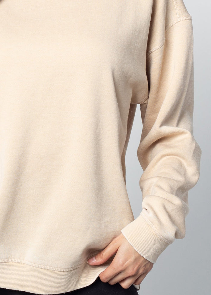 Alabama Crimson Tide Women's Signature Burnout Crewneck Sweatshirt in Oatmeal