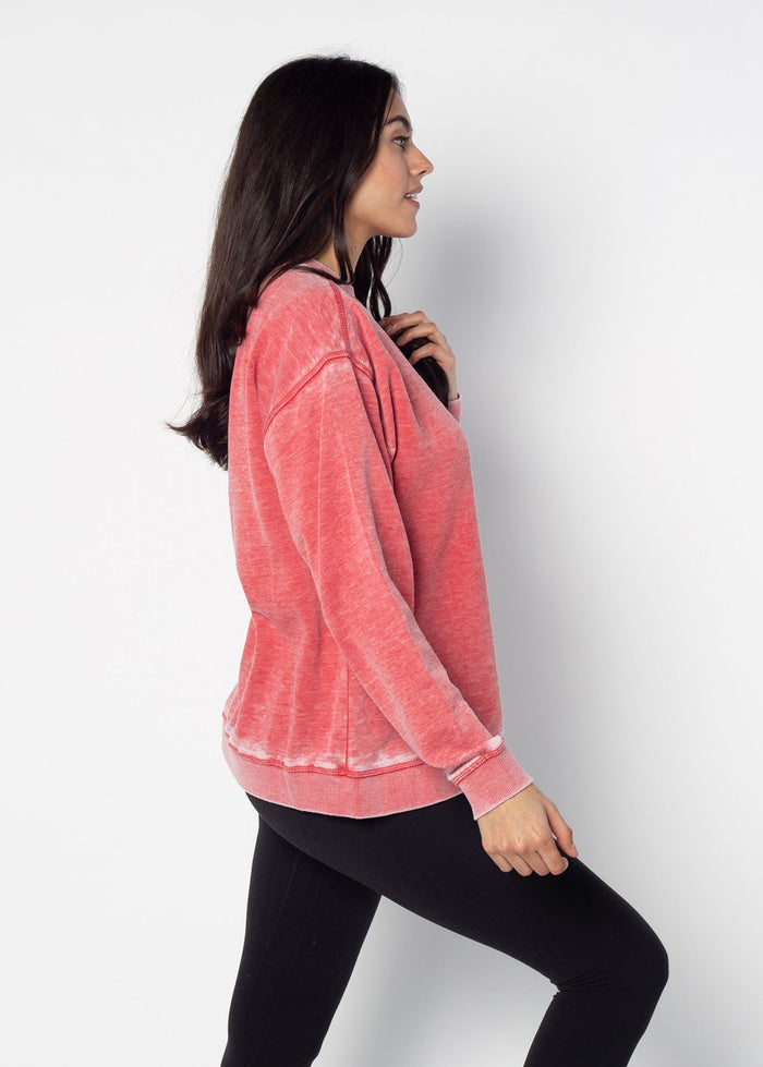 Alabama Crimson Tide Women's Signature Burnout Crewneck Sweatshirt