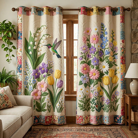 Anouk - Polstrede gardiner Blomsterhave