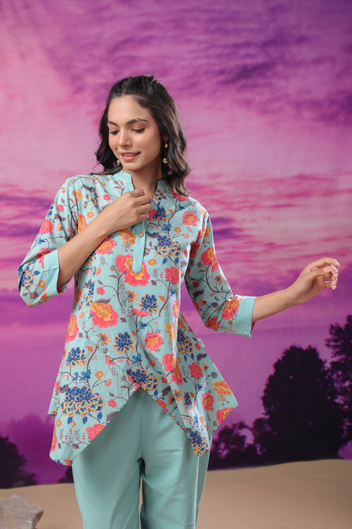 Aurora Bloom Cotton Co-ord Set