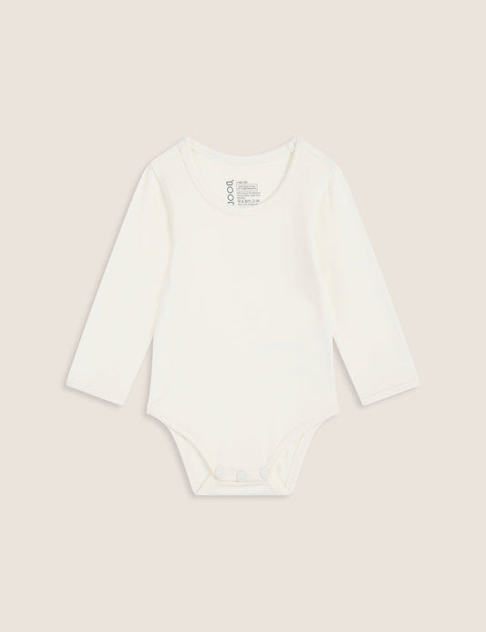 Baby Long Sleeve Bodysuit - Natural White