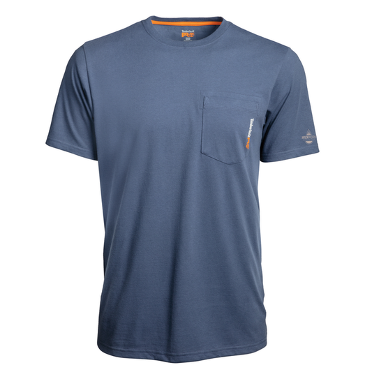 BASE PLATE BLENDED SHORT-SLEEVE T-SHIRT (BIG/TALL) - 432-Vintage Indigo | Timberland PRO TB0A1OZ4
