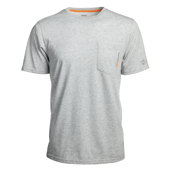 BASE PLATE BLENDED SHORT-SLEEVE T-SHIRT (BIG/TALL) - C81-Light Grey Heather | Timberland PRO TB0A1OZ4