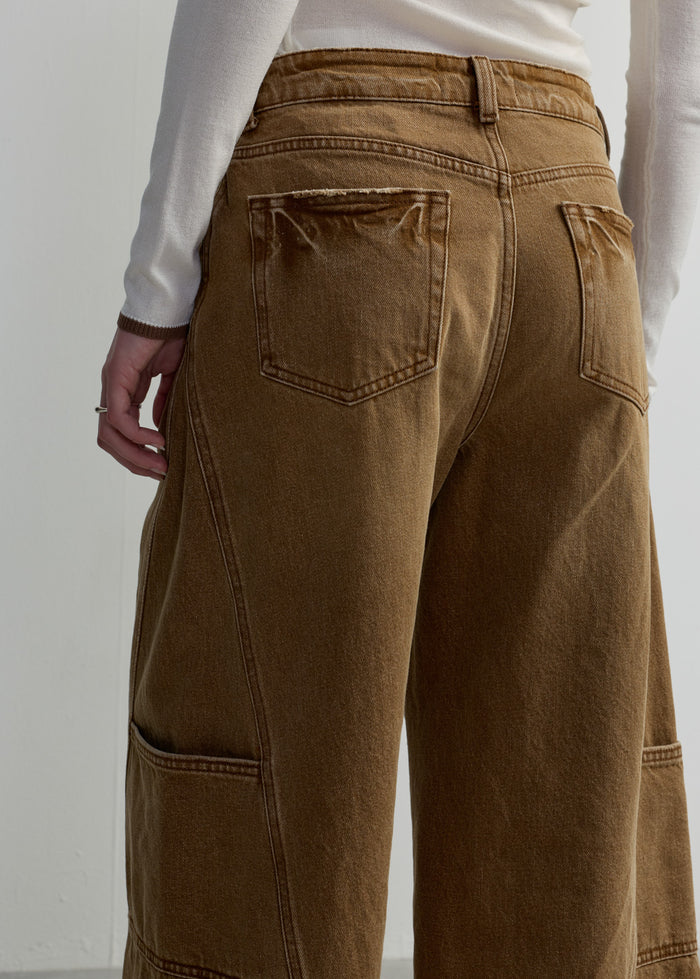 BEIGE CULOTTES JEANS