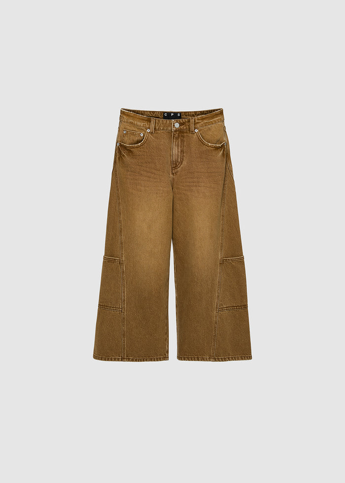 BEIGE CULOTTES JEANS
