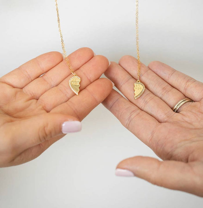 Bestie Best Friend Necklace, Set of 2