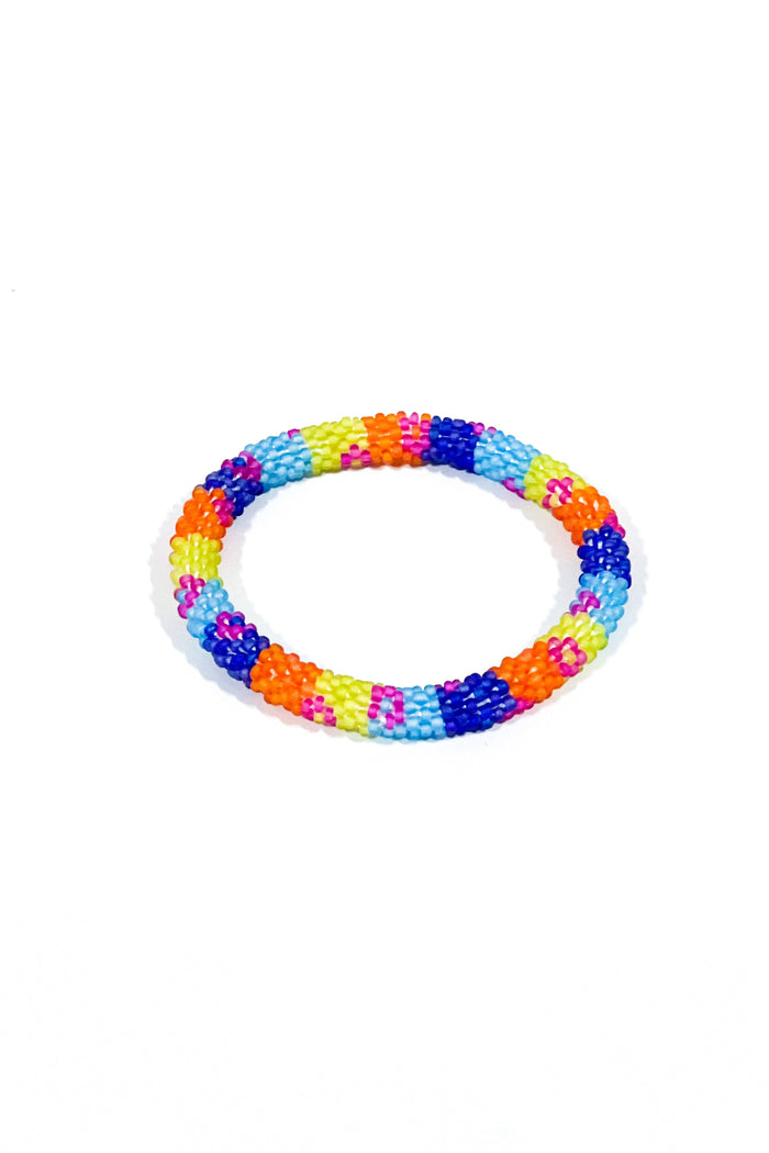 Orange/Green/Blue/Purple/Pink Flower-11