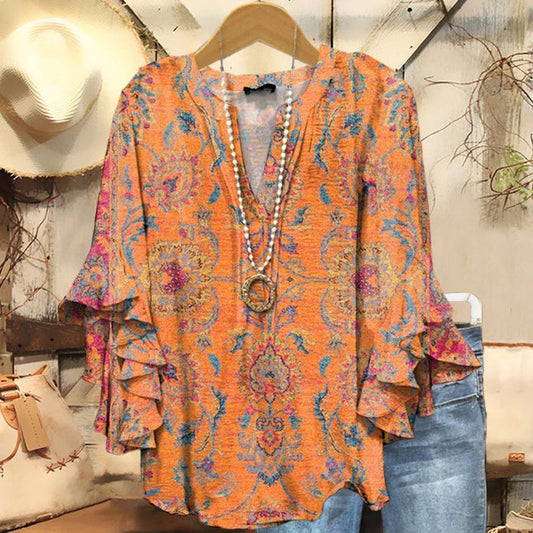 Blouse Vintage Décontracté