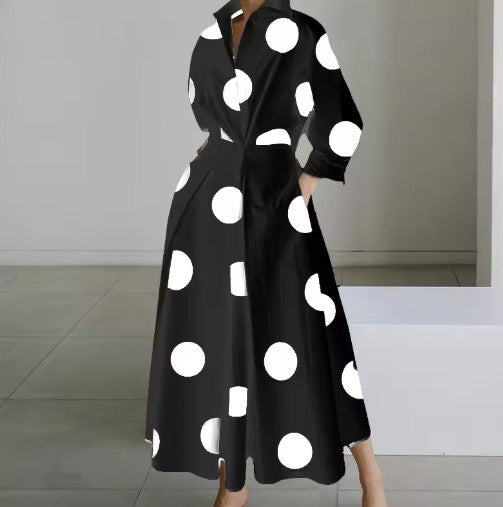 Black with White Dots / 8 (S)