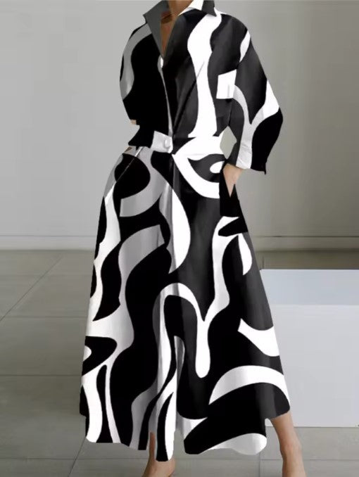 Black with White Stripes / 8 (S)