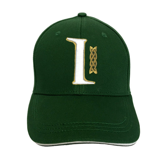 Bottle Green Book of Kells Letter I Baseball Cap