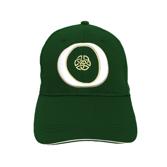 Bottle Green Book of Kells Letter O Baseball Cap