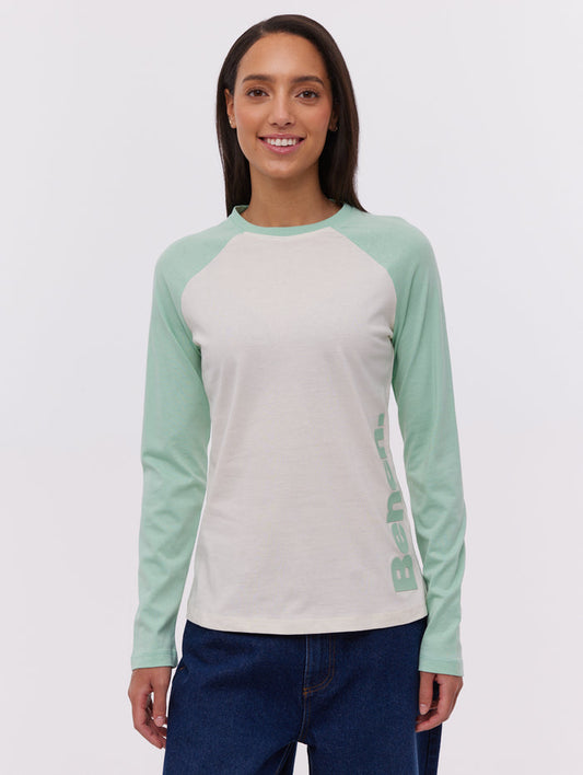 Brina Green Tees LS Raglan Shot 1