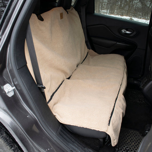 car backseat protector tan