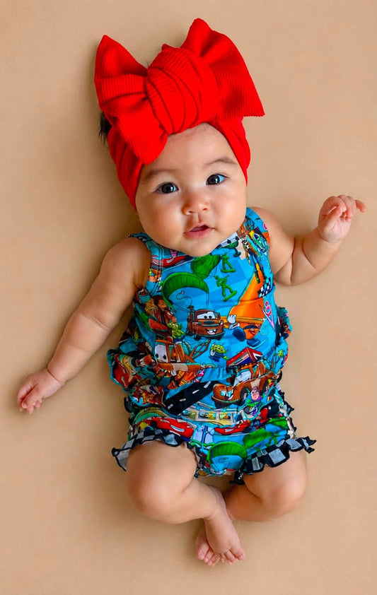 Cars Story Ruffle Bummie Set
