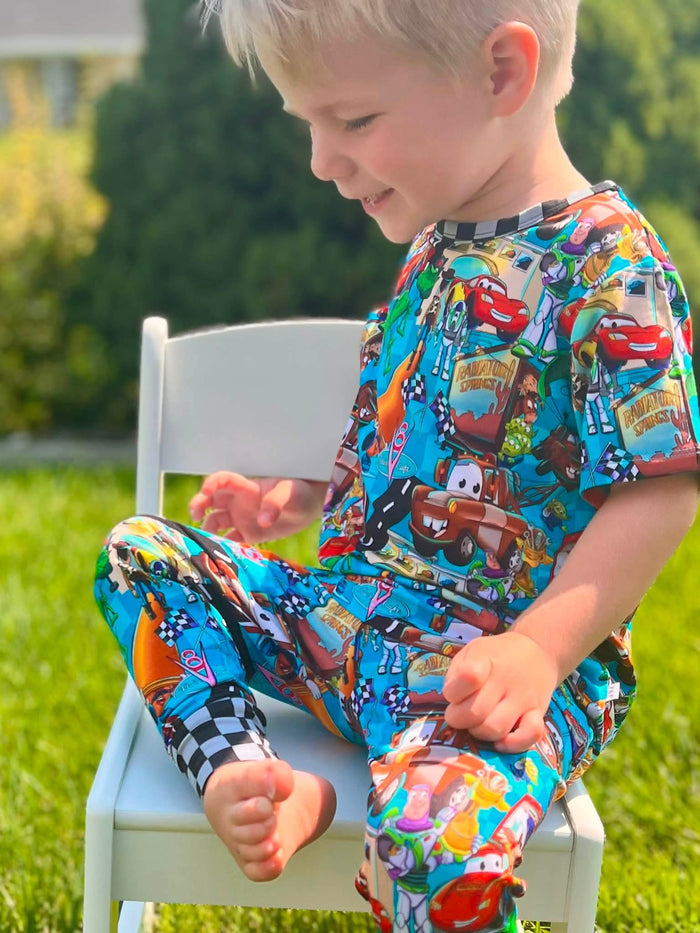 Cars Story Short Sleeve and Pants PJ Set