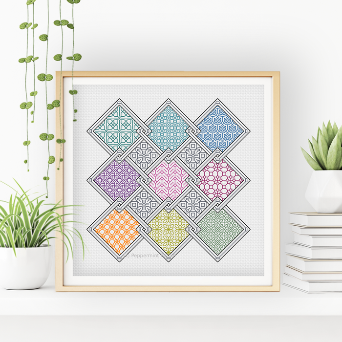 Celtic Knot Blackwork Blackwork Pattern by Peppermint Purple