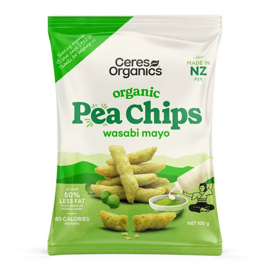 Ceres Organics Pea Chips Wasabi Mayo - 100g - L'Organic