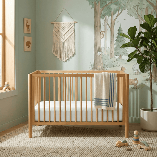 ettitude CleanBamboo® Signature Sateen Crib & Toddler Fitted Sheet