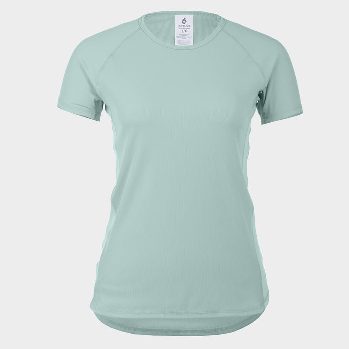 Athena Short Sleeve Sun Shirt — Blue Surf