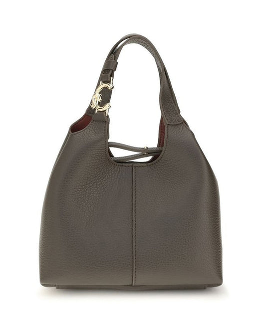 Coccinelle Brown Calf Leather Bos Taurus Handbag