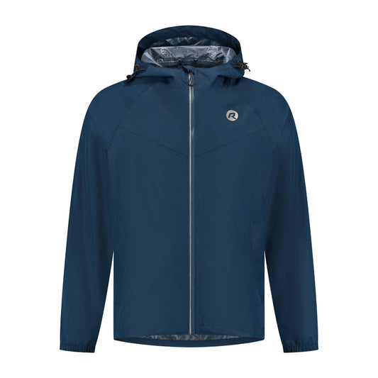 Rogelli Core Commuter regenjas unisex blauw voorkant.