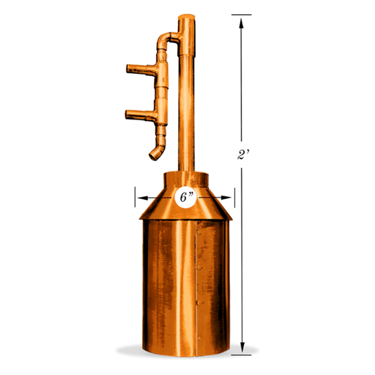 Copper Moonshine Pot Still Kit, 1 Gallon  - Clawhammer Supply