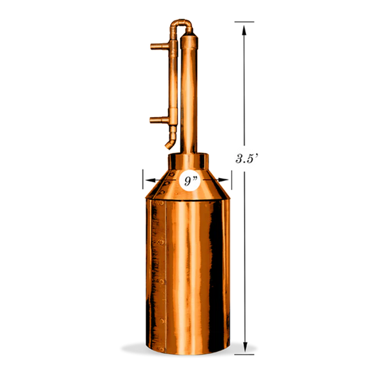 Copper Moonshine Pot Still Kit, 5 Gallon - Clawhammer Supply