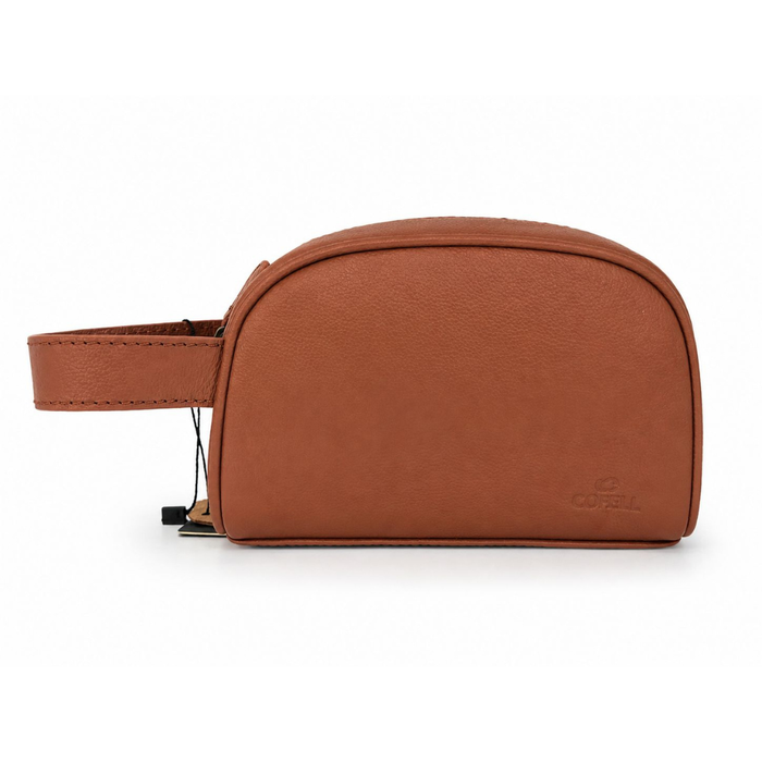 Coral Travel Kit Genuine Leather - STKS001 Brown