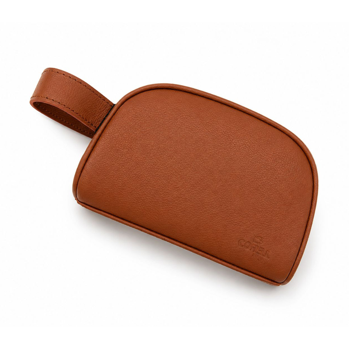 Coral Travel Kit Genuine Leather - STKS001 Brown