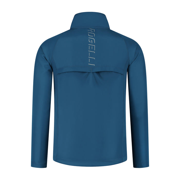 Rogelli Core hardloopjack heren blauw achterkant.