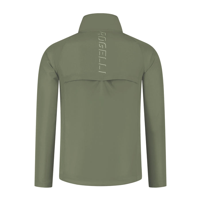 Rogelli Core hardloopjack heren groen achterkant.
