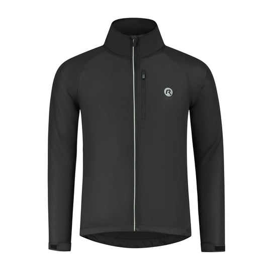 Rogelli Core hardloopjack heren zwart voorkant.