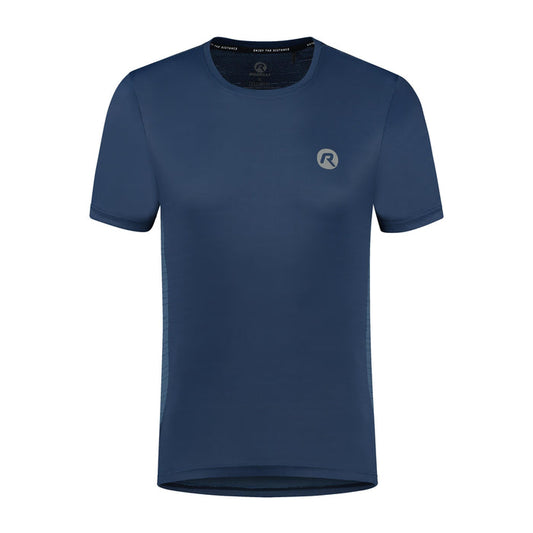 Rogelli Core hardloopshirt korte mouw heren blauw voorkant.