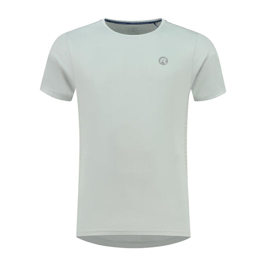 Rogelli Core hardloopshirt korte mouw heren lichtgrijs voorkant.