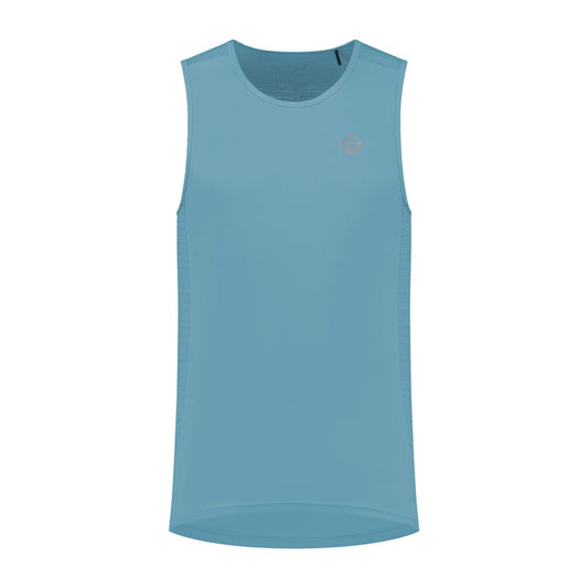 Rogelli Core mouwloos hardloopshirt heren lichtblauw voorkant.